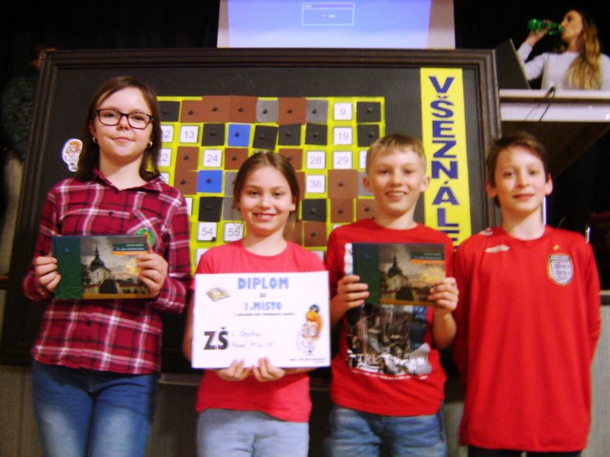 Žáci 5. B uspěli v okresním kole vědomostní soutěže VŠEZNÁLEK 2017