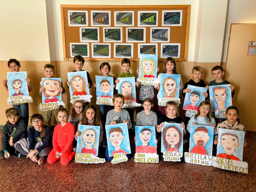 Světový pohár v biatlonu doprovází dětská výtvarná tvorba